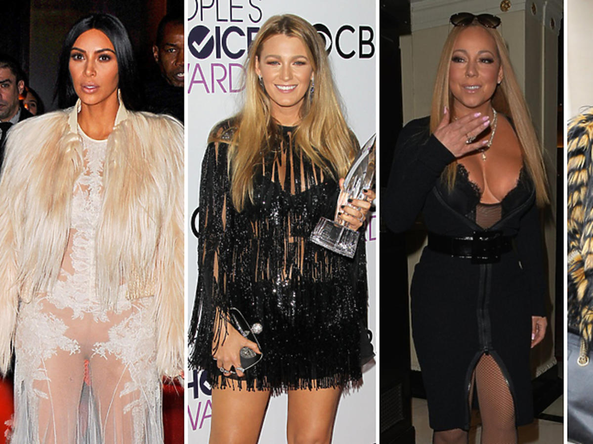 Kim Kardashian, Blake Lively na People's Choice Awards 2017, Mariah Carey, Monika Olejnik