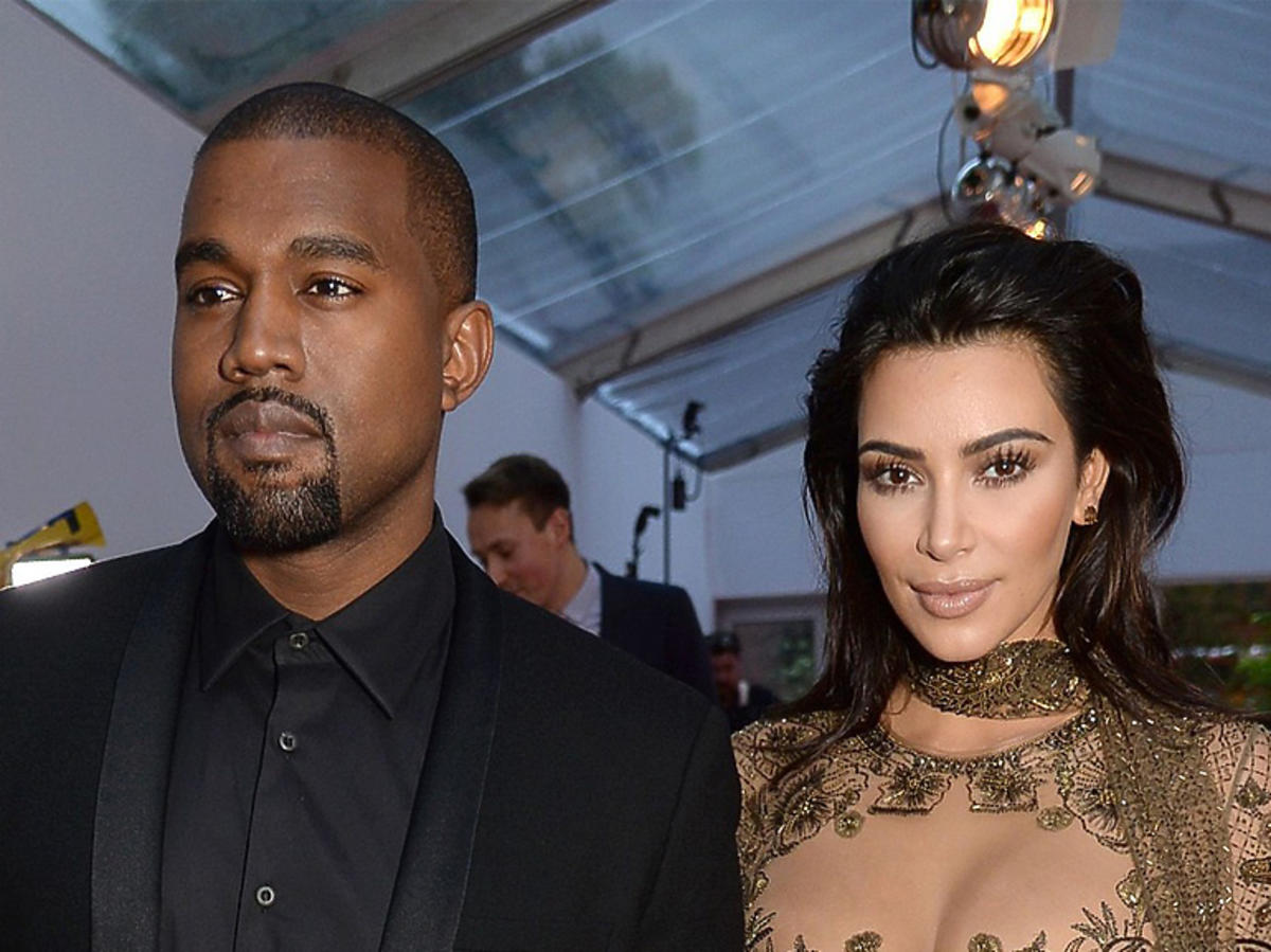 Kim Kardashian i Kanye West na imprezie w Nowym Jorku
