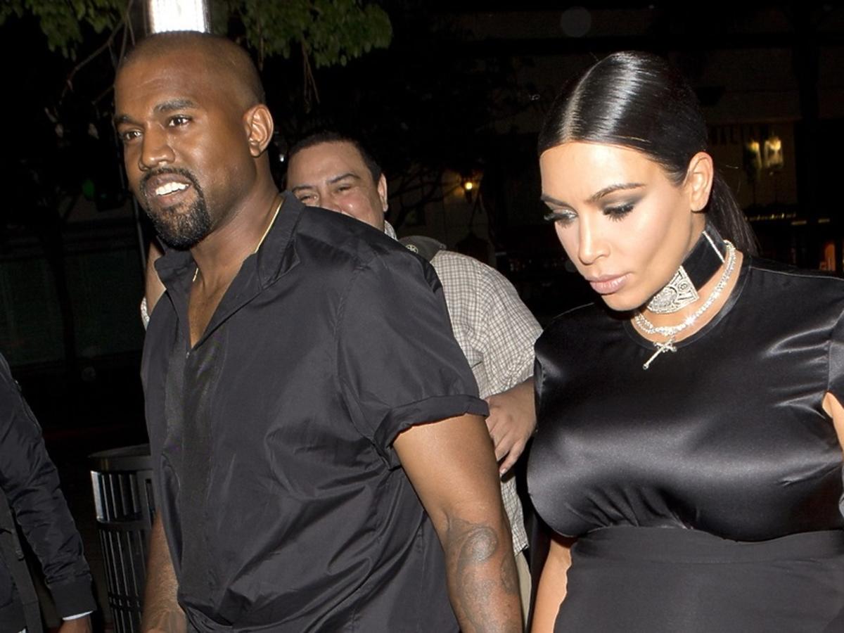 Kim Kardashian i Kanye West ubrani na czarno