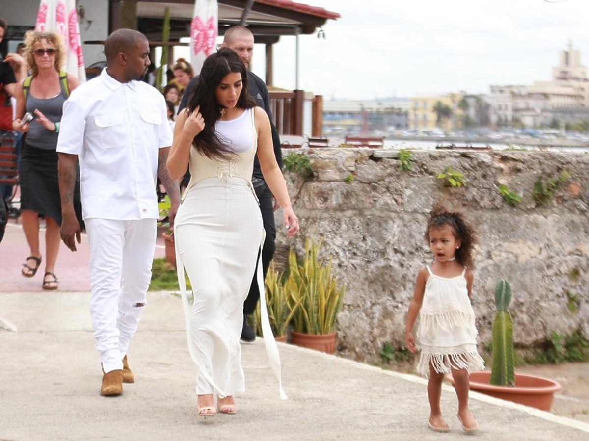 Kim Kardashian, Kanye West, North West