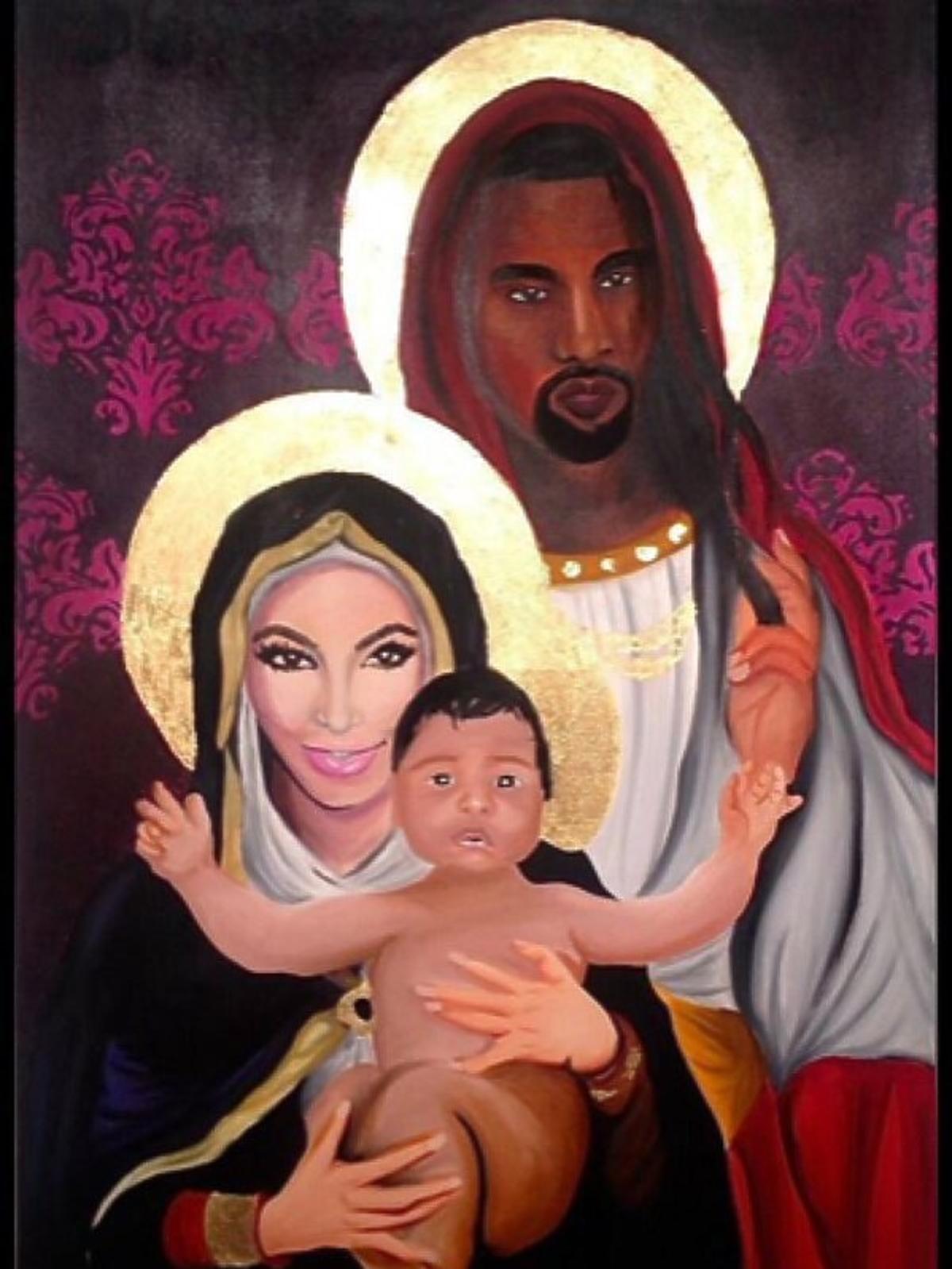 Kim Kardashian, Kanye West, Saint West