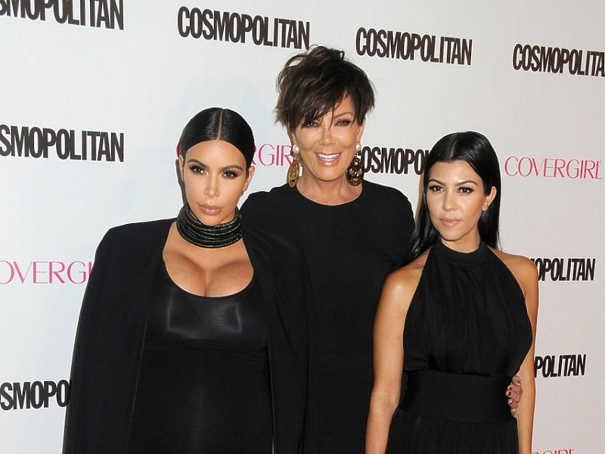 Kim Kardashian, Kris Jenner, Kourtney Kardashian w czerni