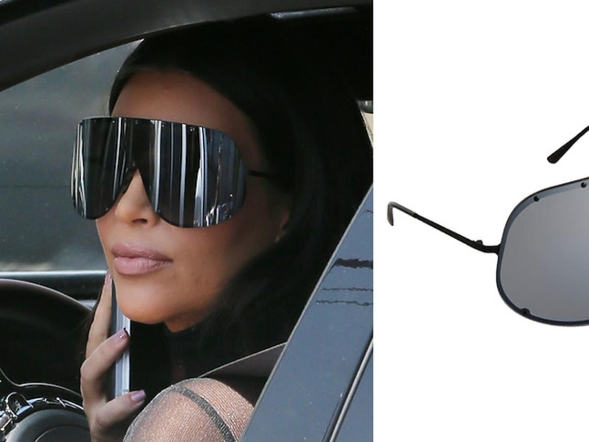 Kim Kardashian na planie reality show w okularach Ricka Owensa