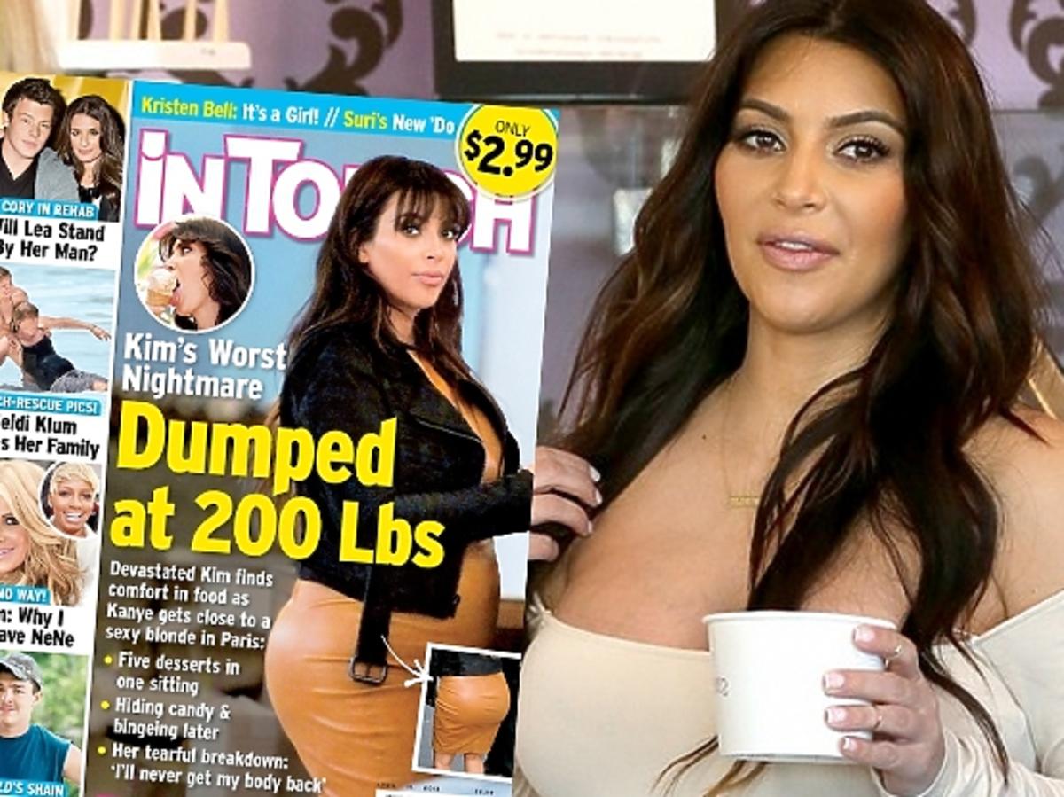 Kim Kardashian przytyła w ciąży 30 kilo