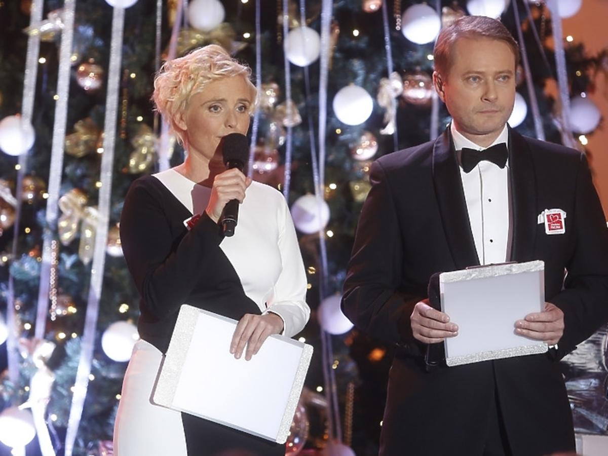 Kinga Preis i Artur Żmijewski podczas świątecznego koncertu w Pałacu Prezydenckim
