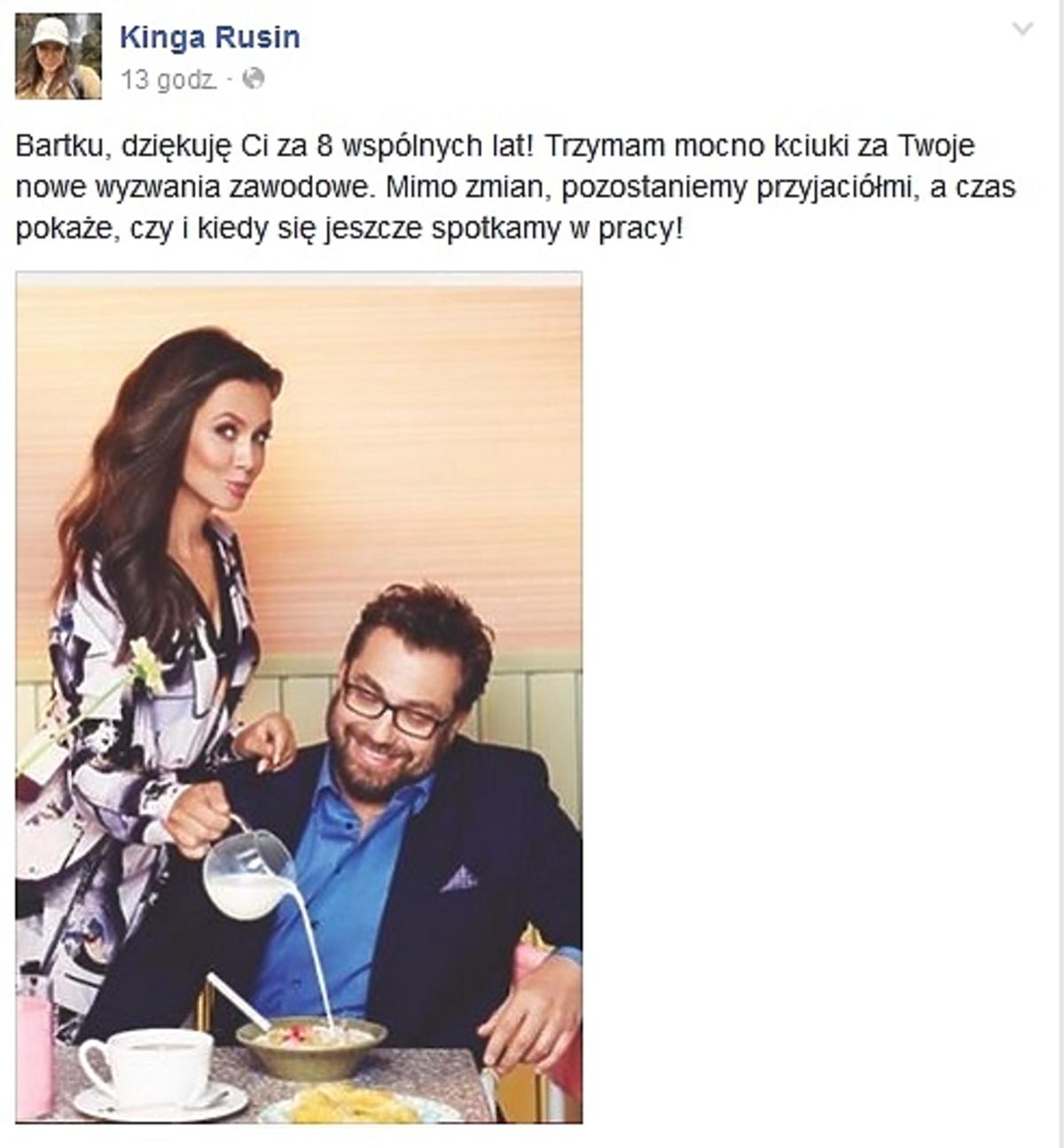 Kinga Rusin, Bartosz Węglarczyk