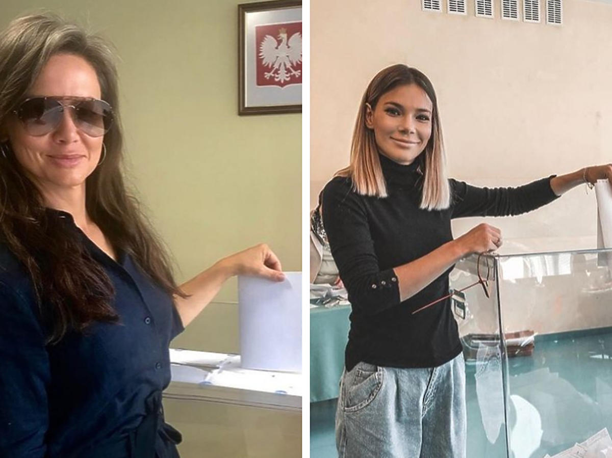 Kinga Rusin i Maja Bohosiewicz głosują w wyborach