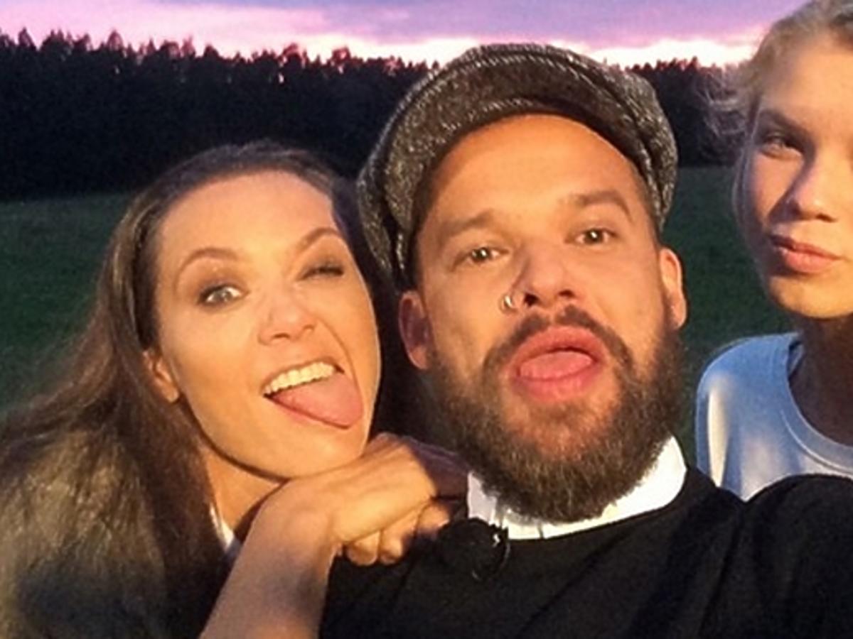 Kinga Rusin i Michał Piróg na planie Top Model