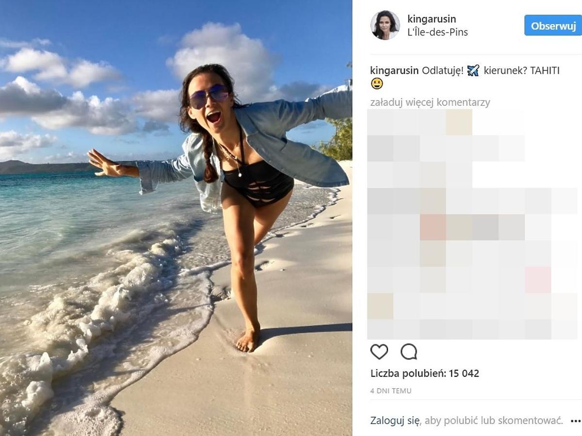 Kinga Rusin na rajskich wakacjach