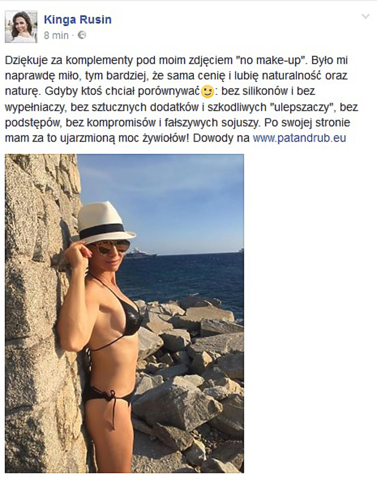 Kinga Rusin pokazała zdjęcie w kostiumie kąpielowym