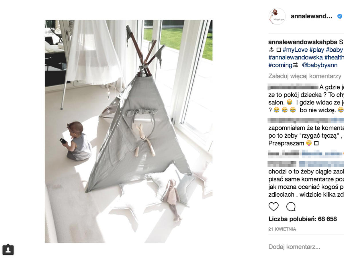 Klara Lewandowska na Instagramie