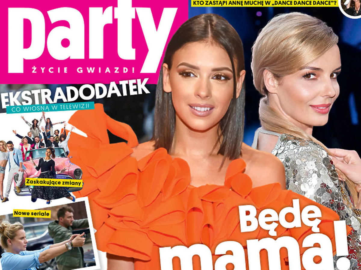 Klaudia Halejcio w ciąży na okładce "Party"