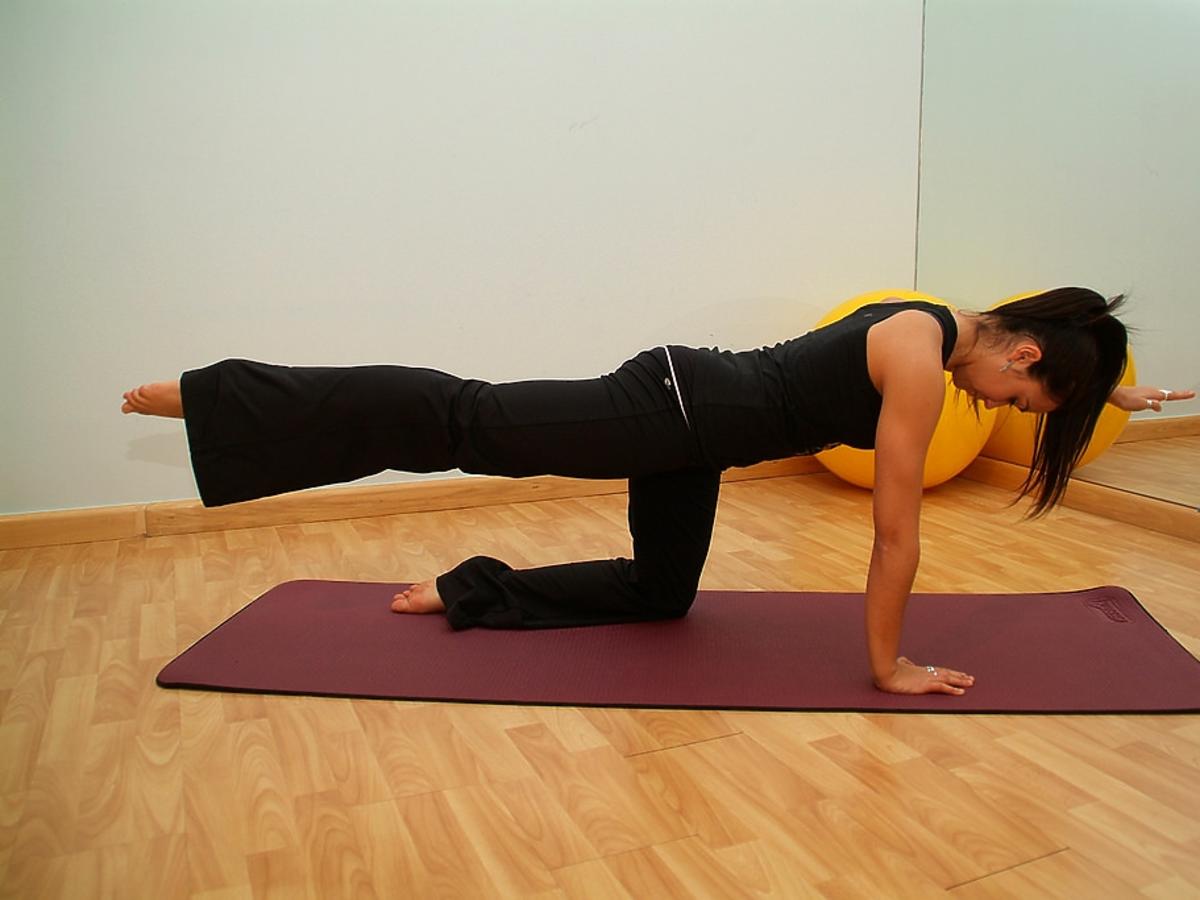 Kobieta ćwicząca pilates
