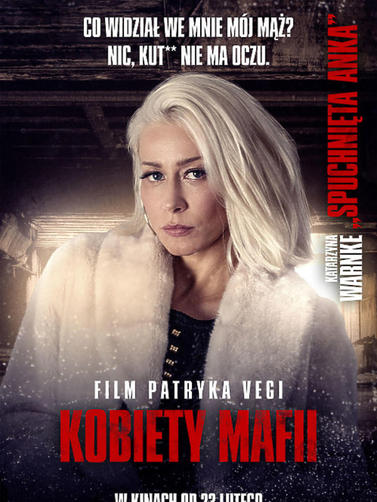 Kobiety mafii - Katarzyna Warnke na plakacie
