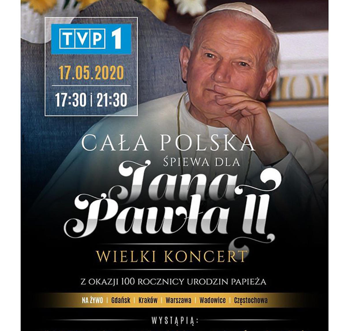 Koncert z okazji 100. urodzin papieża Polaka Jana Pawła 2. Kto wystąpi?