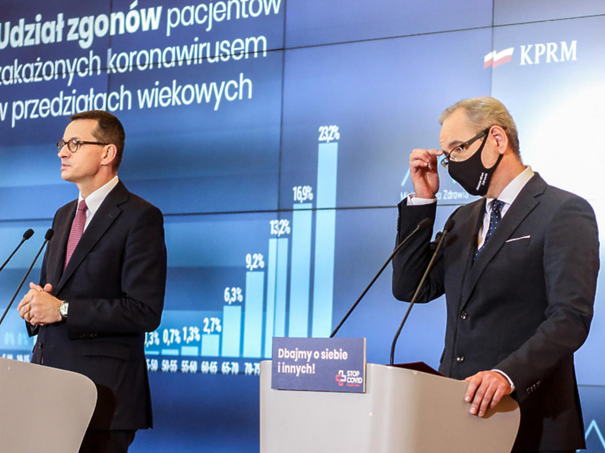 Konferencja ministra i Morawieckiego