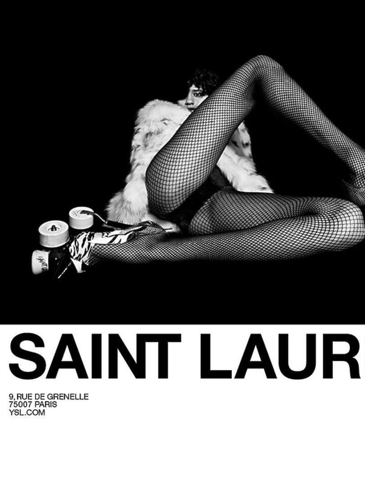 Kontrowersyjna kampania Saint Laurent z za chudą modelką