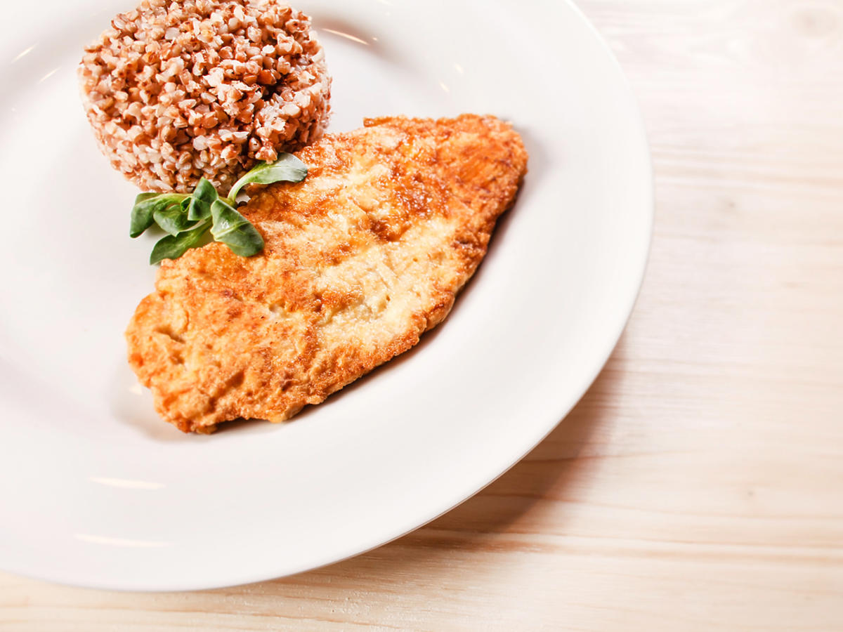 Kotlet z kaszą