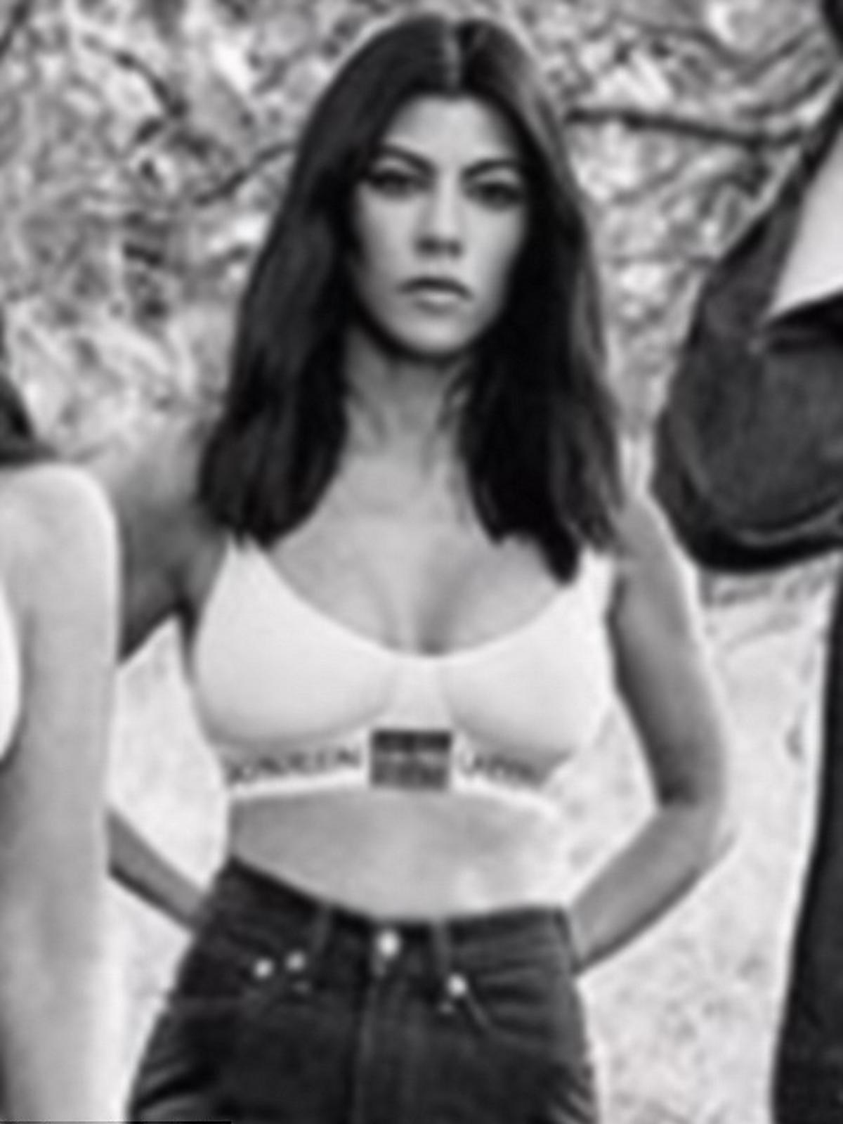 Kourtney Kardashian w reklamie Calvin Klein