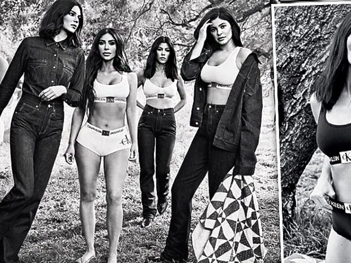 Kourtney Kardashian w reklamie Calvin Klein