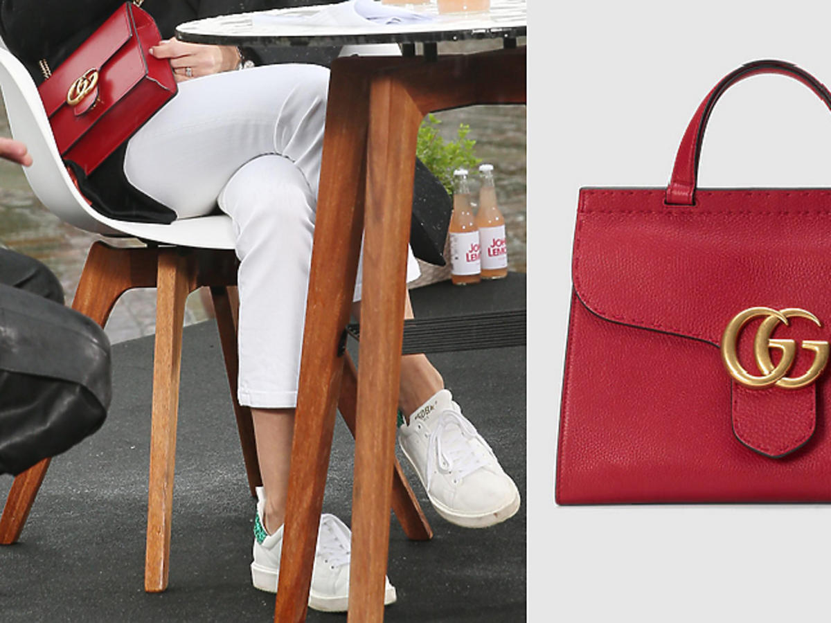 Kożuchowska z torebką Gucci