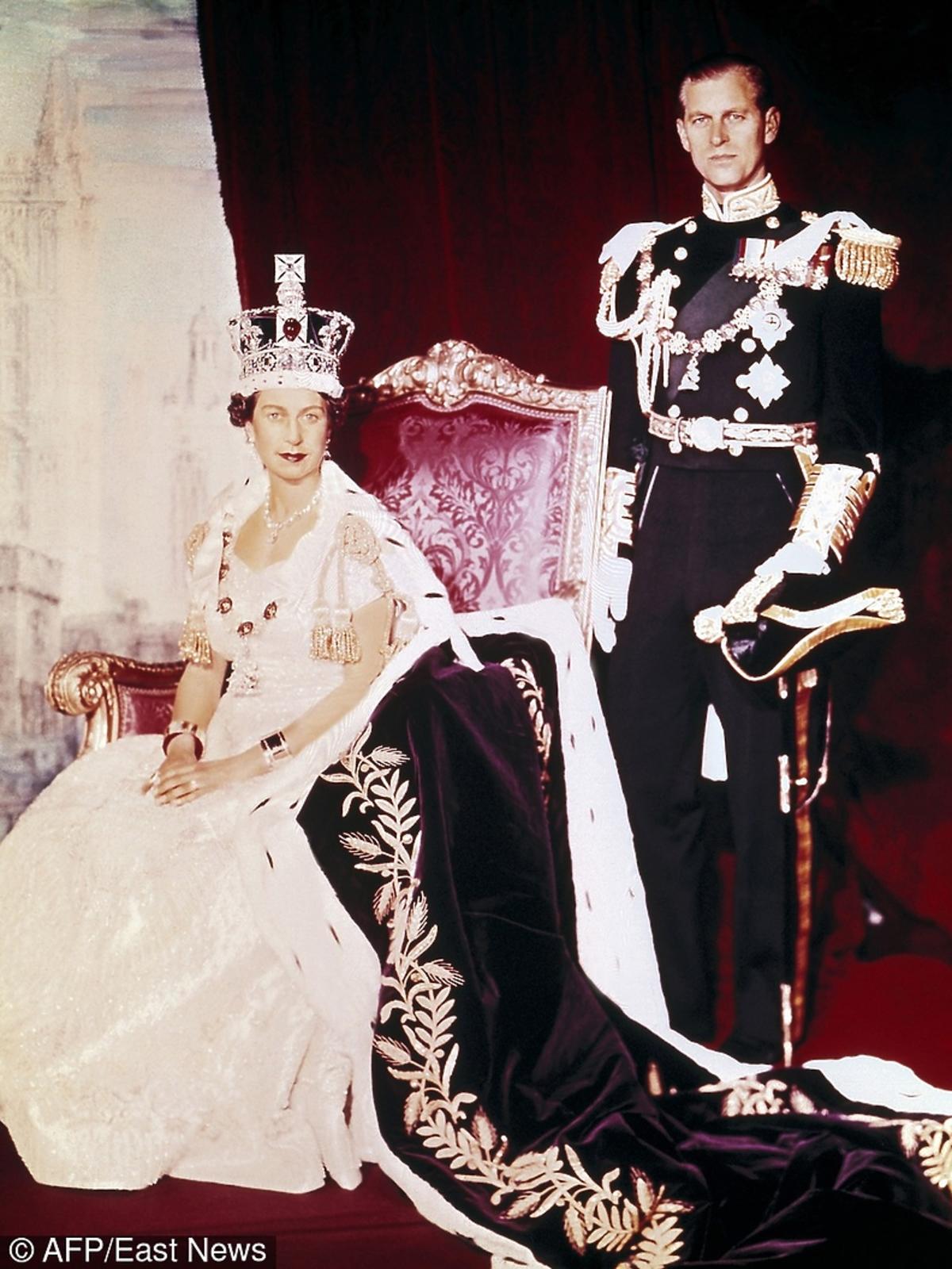 Królowa Elżbieta i książę Filip w dniu koronacji, 02.06.1953