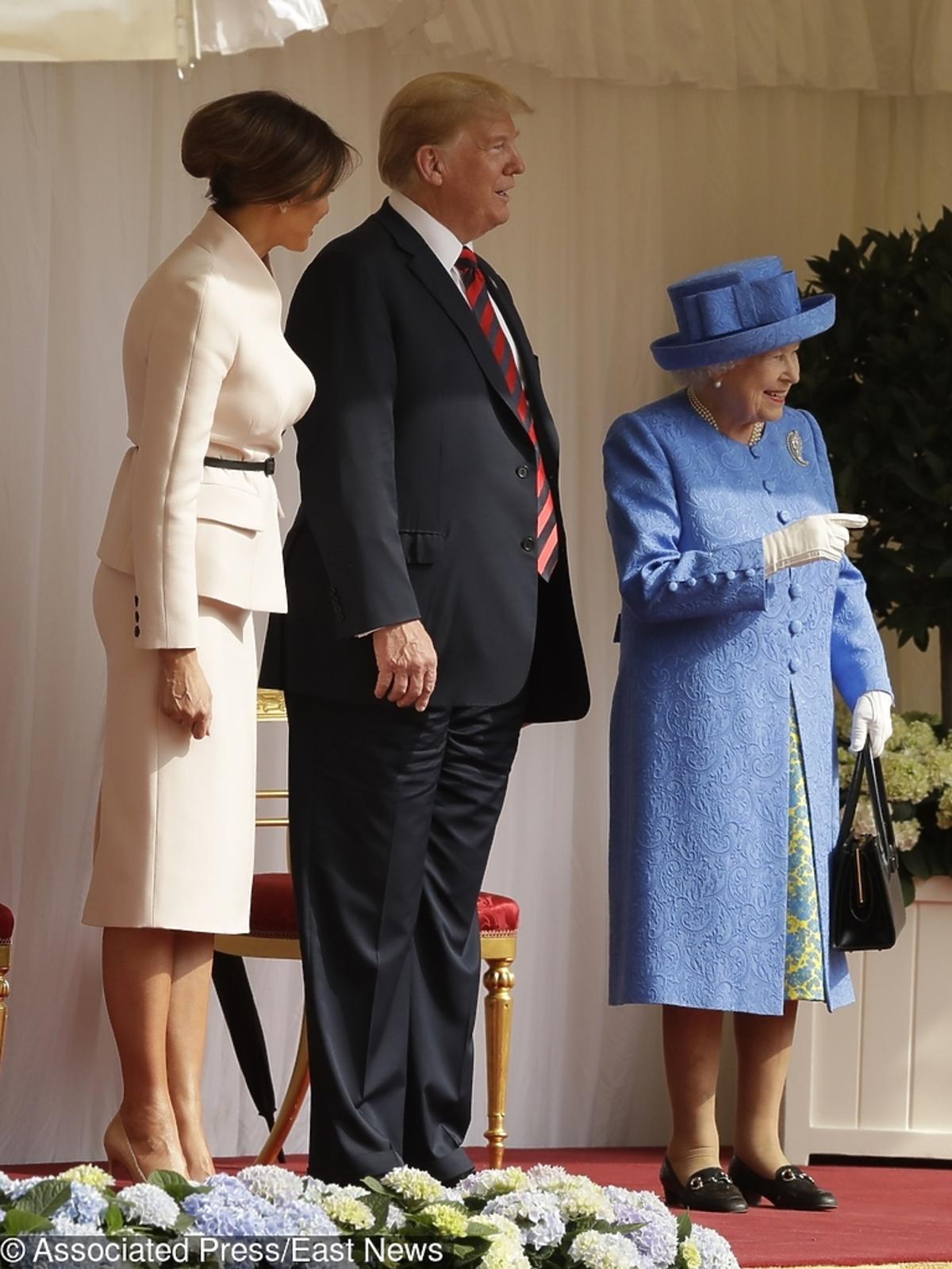 Królowa Elżbieta II, Melania Trump, Donald Trump