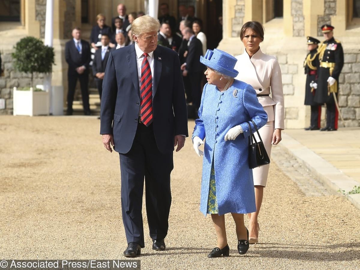 Królowa Elżbieta II, Melania Trump, Donald Trump