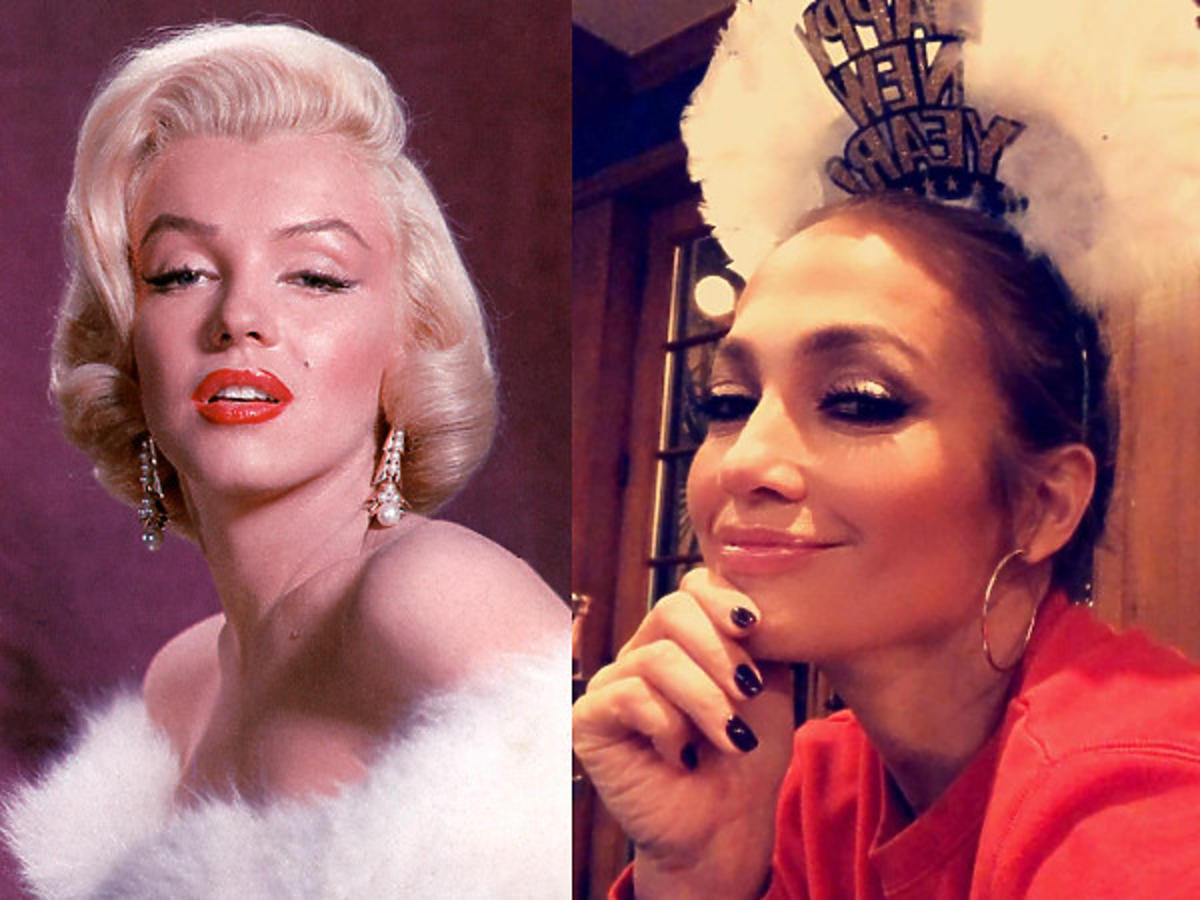 Królowe postanowień noworocznych - Marilyn Monroe i J. Lo