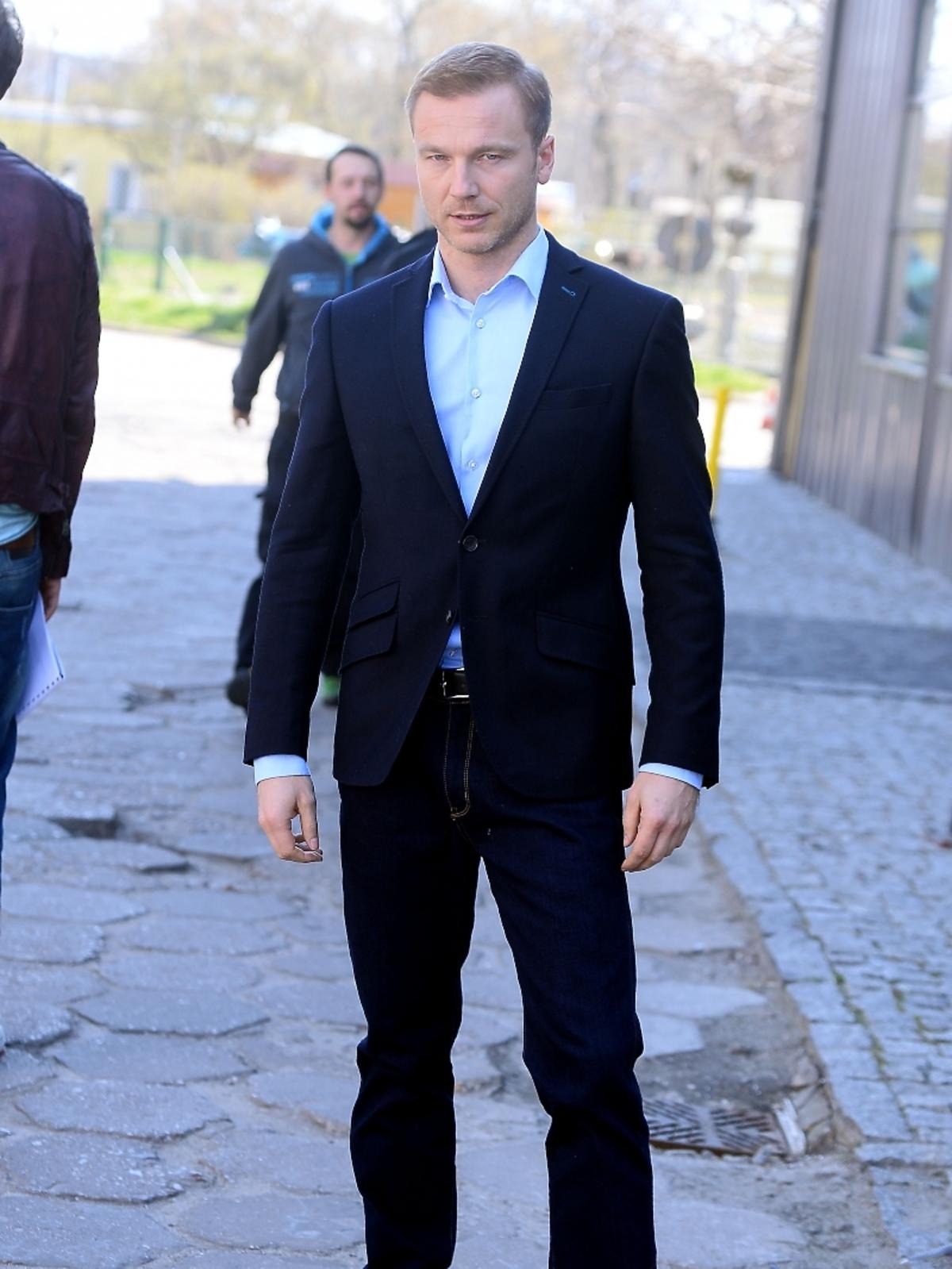 Krystian Wieczorek na planie To nie koniec świata