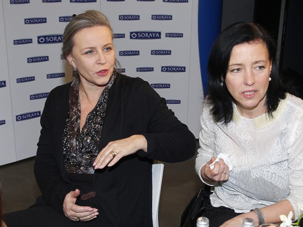 Krystyna Janda i Ewa Telega na teście kremów marki Soraya