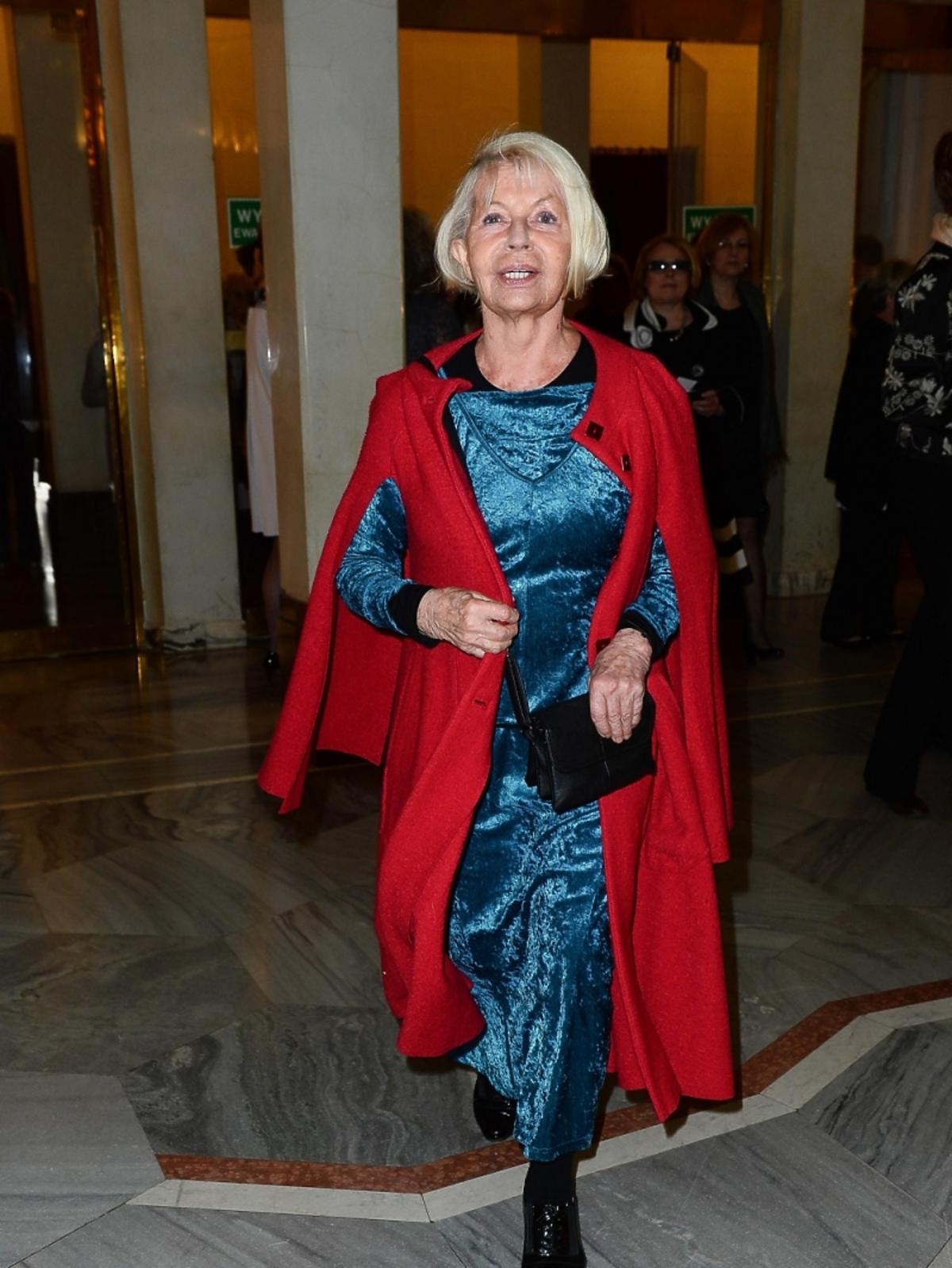 Krystyna Morgenstern na premierze baletu Casanova w Teatrze Wielkim