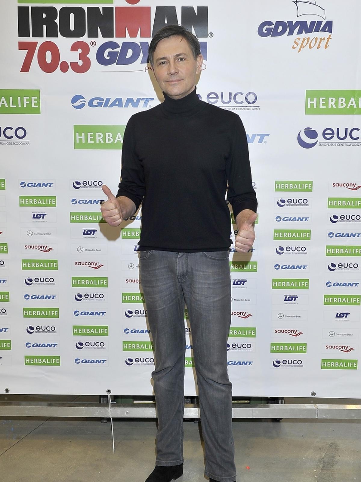 Krzysztof Ibisz na konferencji Herbalife Ironman 70.3 Gdynia 2015