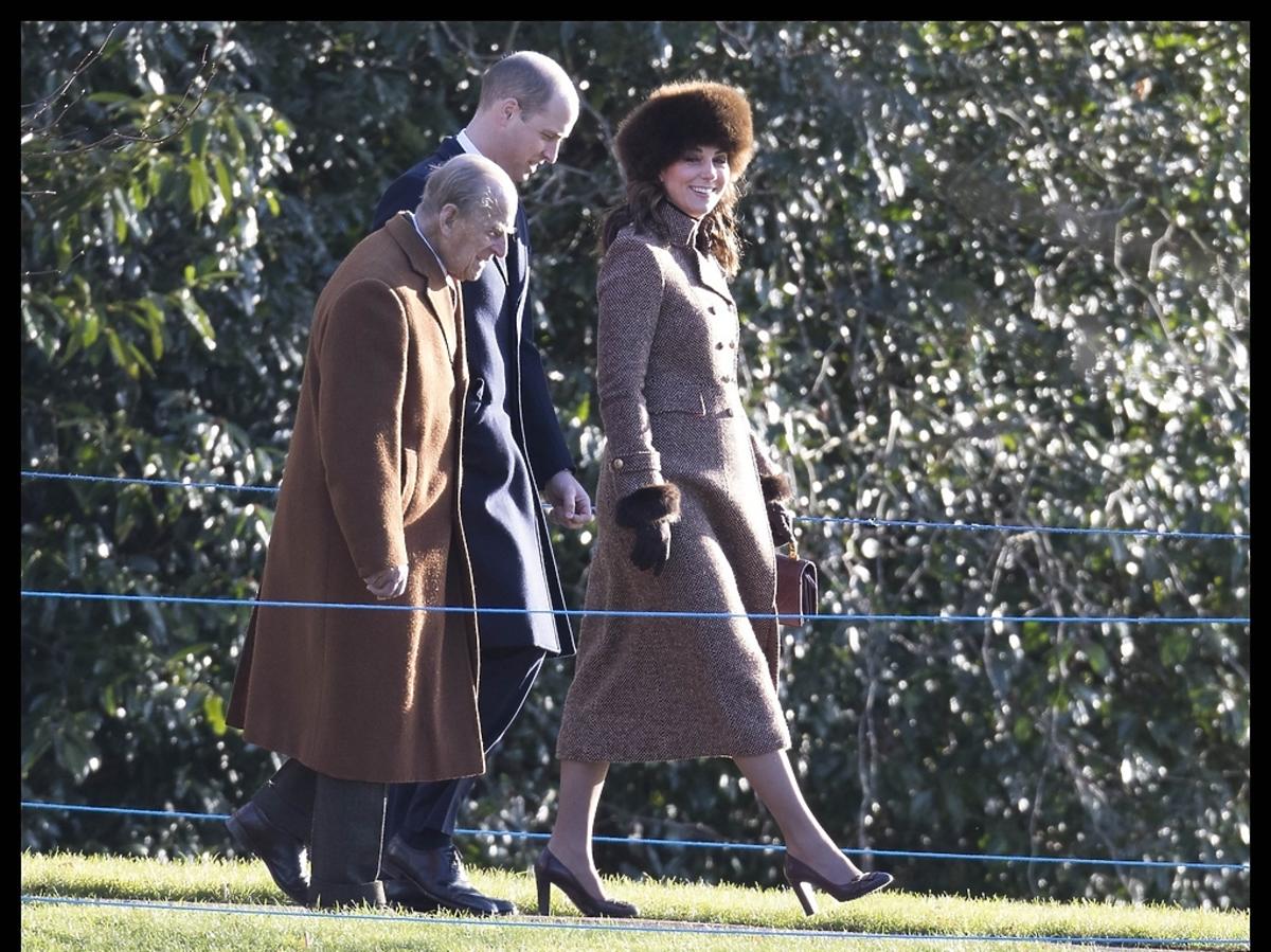 książę Filip, książę William, księżna Kate