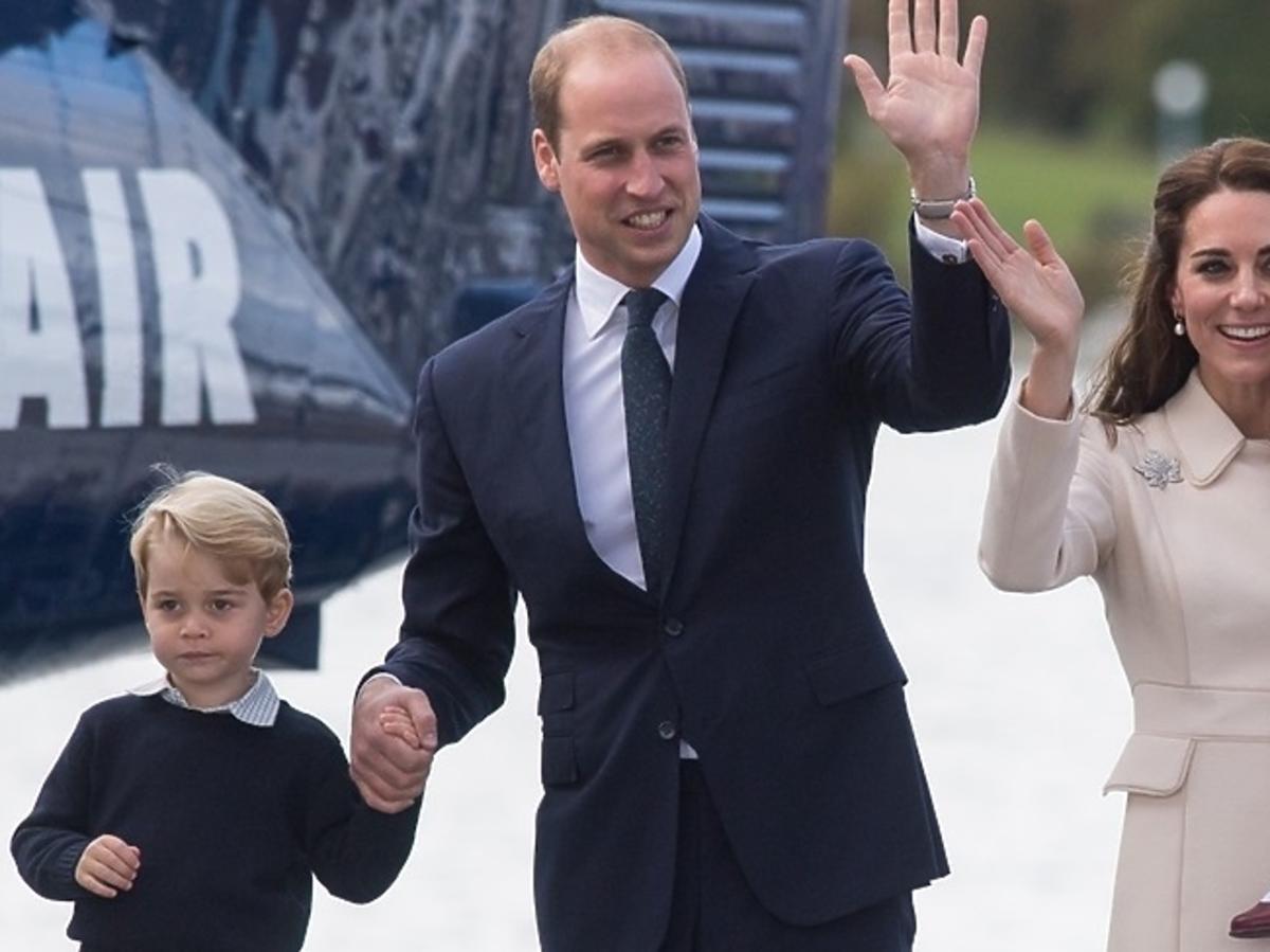 książę George, książę William, księżna Kate, księżniczka Charlotte