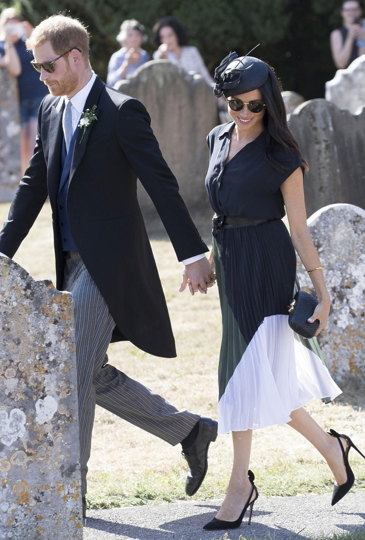 Książę Harry i Meghan Markle na ślubie przyjaciół w Wielkiej Brytanii