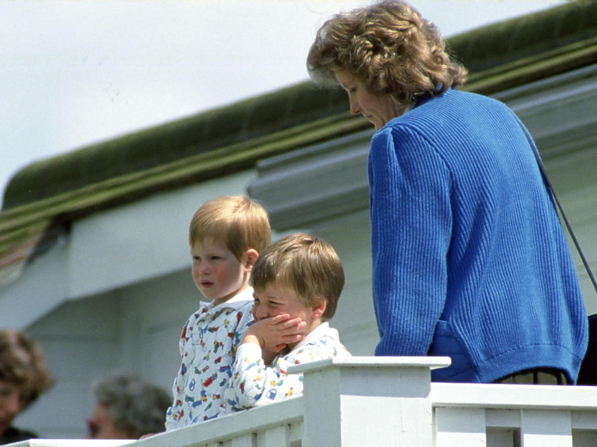 Książę Harry i William we wzorzystych bluzach