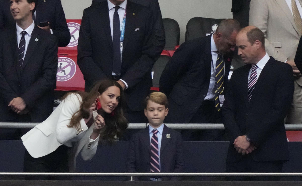 Książę William, książę George i księżna Kate na finale Euro 2020 (2021)