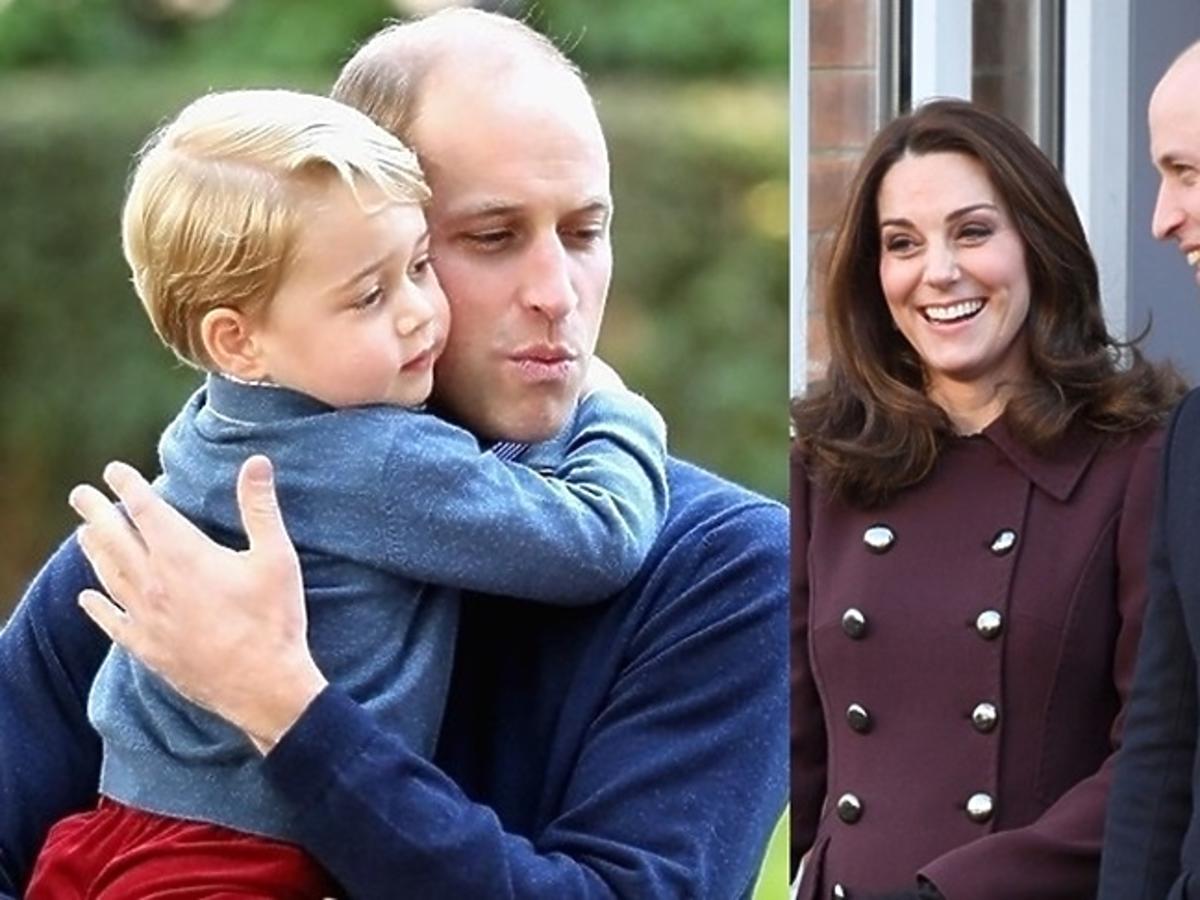 Książę William, książę George, księżna Kate