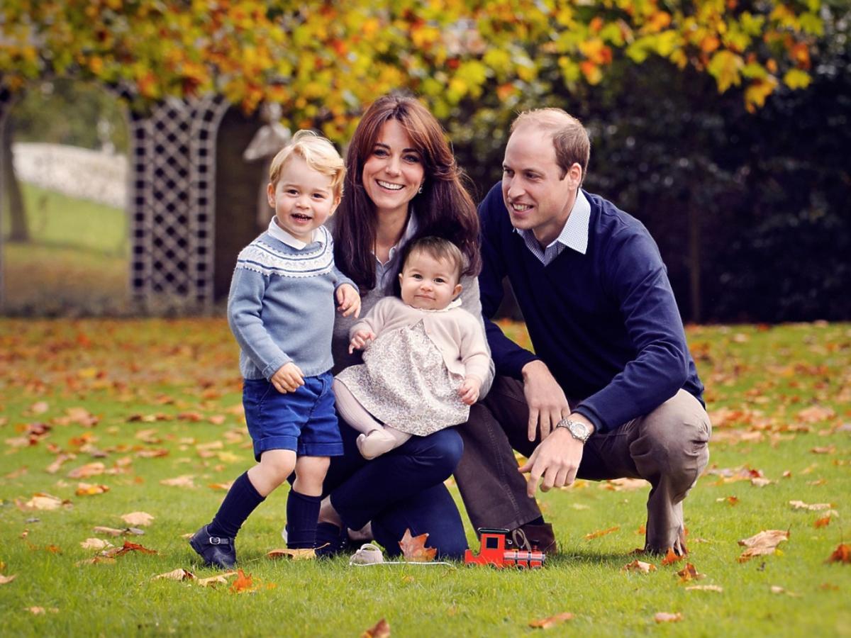 Księżna Catherine (Kate Middleton), książę William i ich dzieci: książę George i księżniczka Charlotte