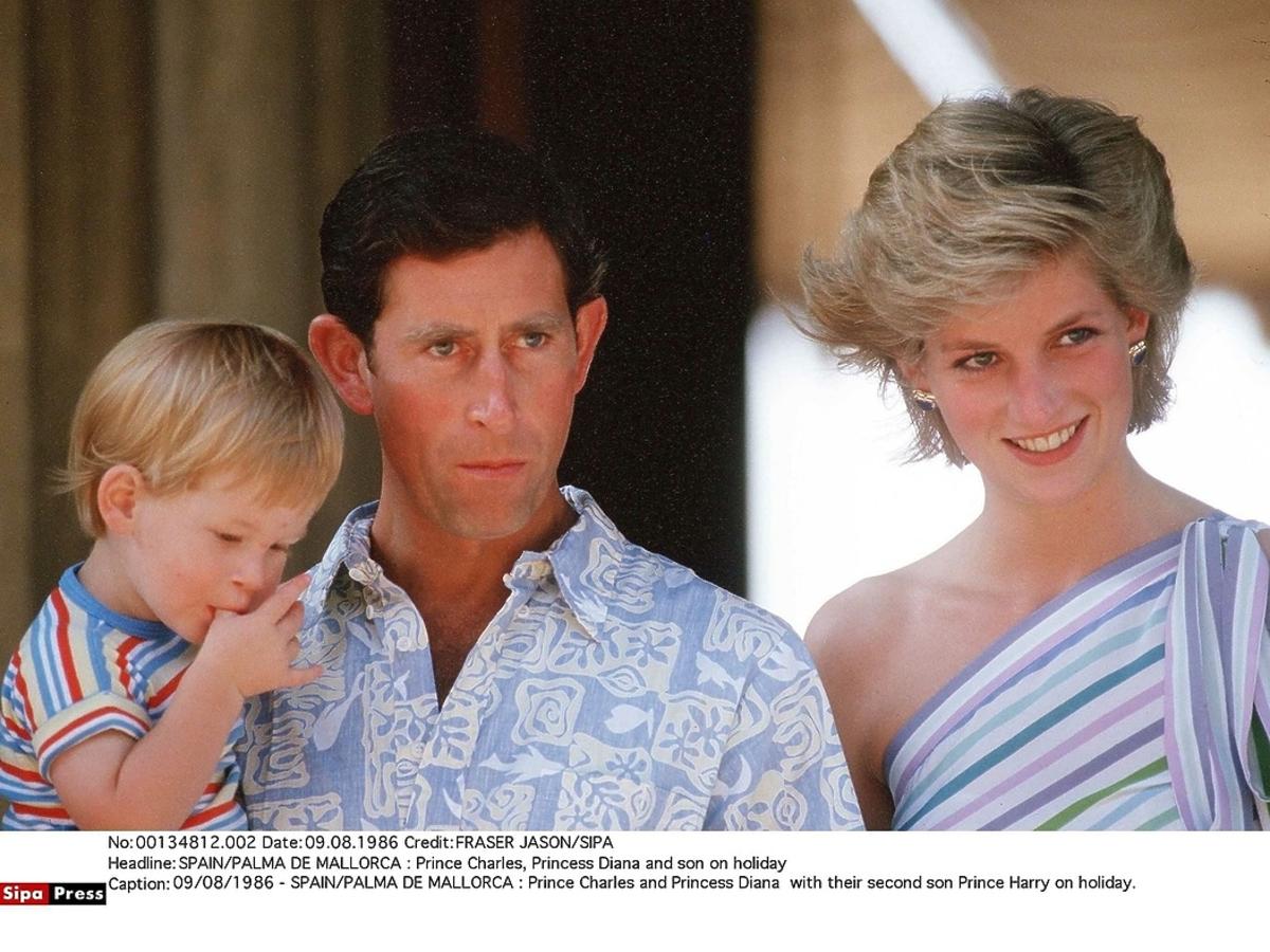 Księżna Diana, książę Karol, książę Harry