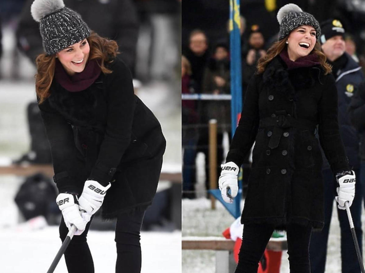 księżna Kate gra w hokeja