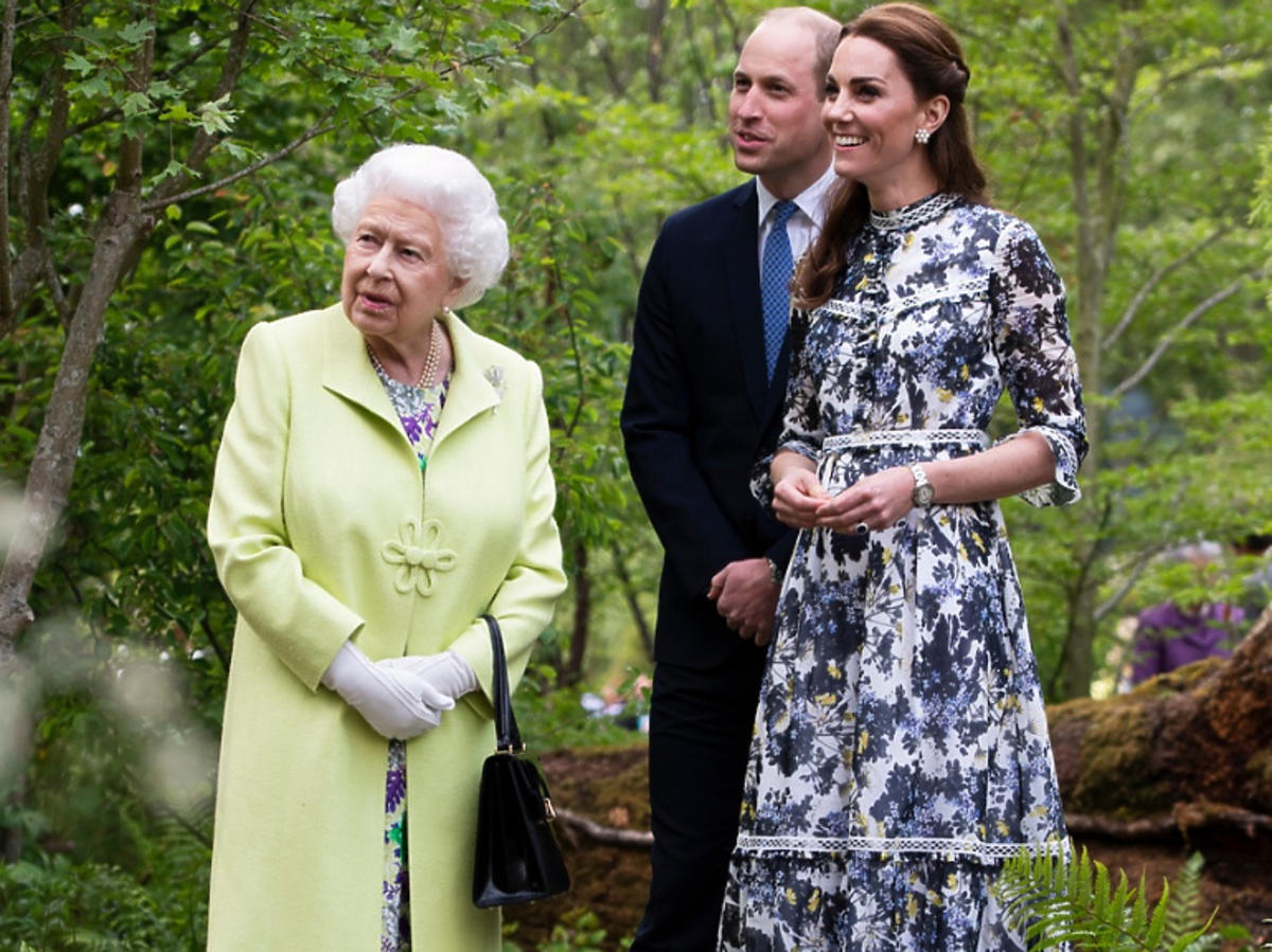 Księżna Kate  i królowa Elżbieta II