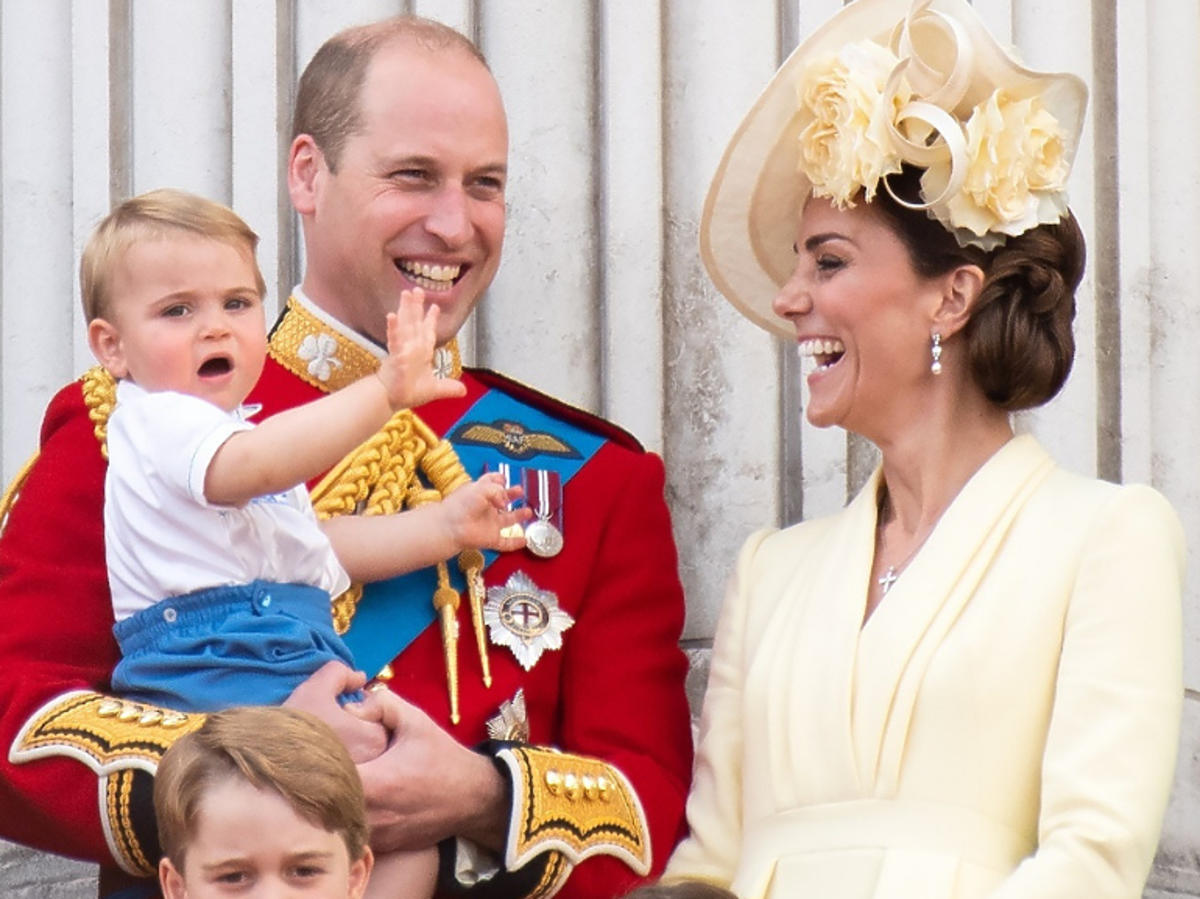 Księżna Kate i Książę William książę Louis