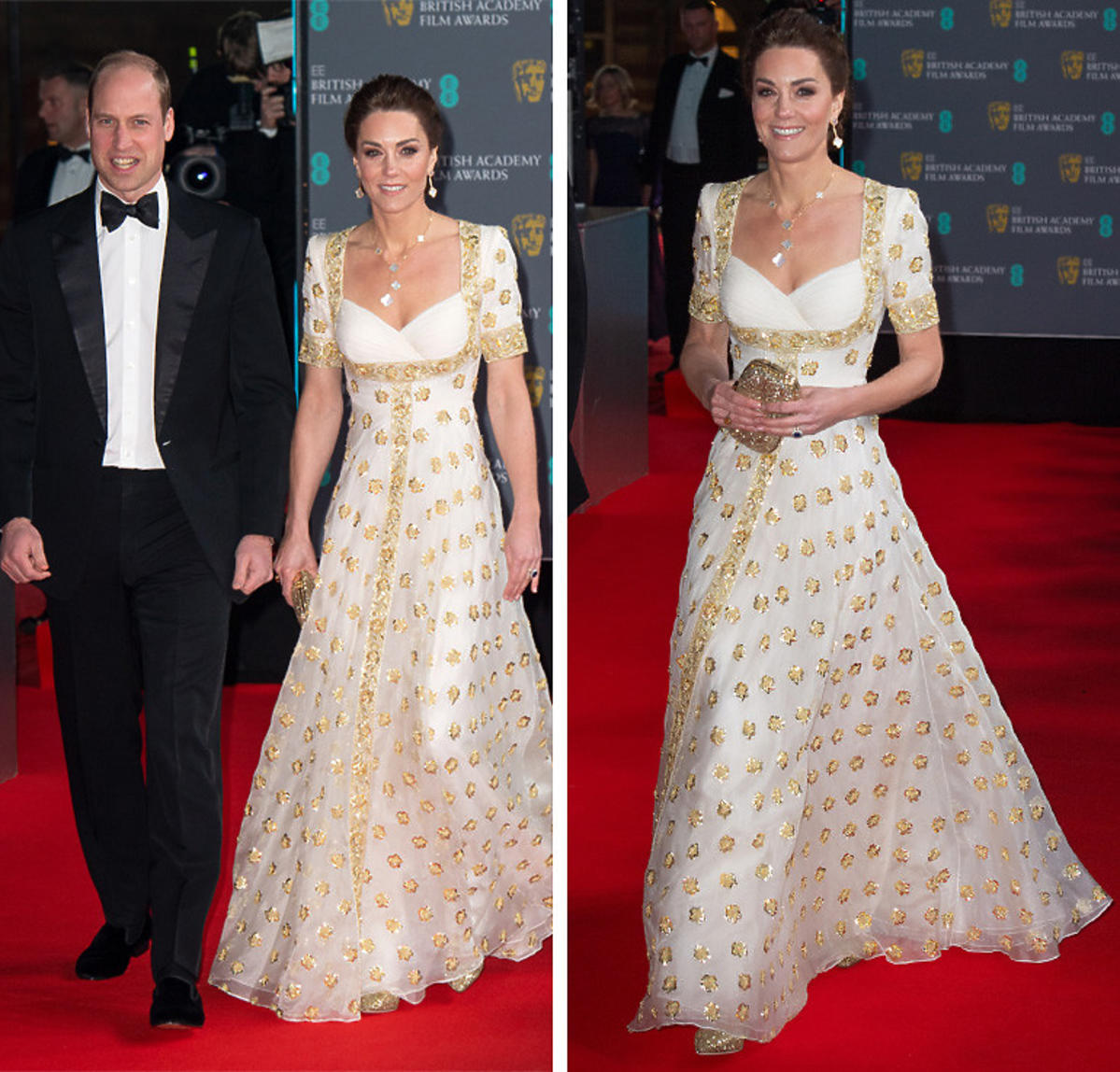 Księżna Kate i książę William na BAFTA 2020