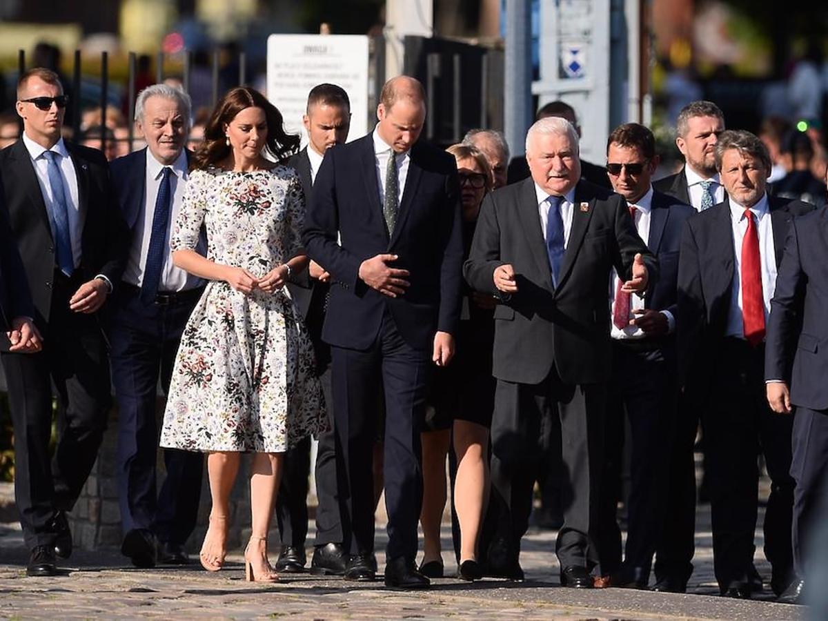 Księżna Kate i książę William na spotkaniu z Lechem Wałęsą