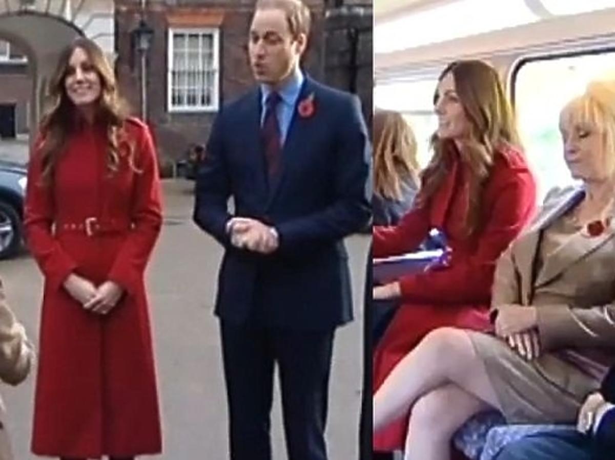 Księżna Kate i książę William w londyńskim autobusie