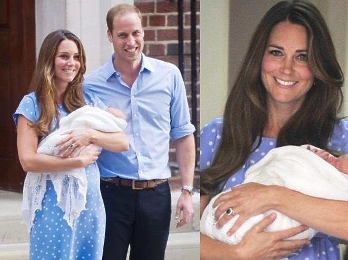 Księżna Kate i Książe William z synem Georgem Alexandrem Louisem