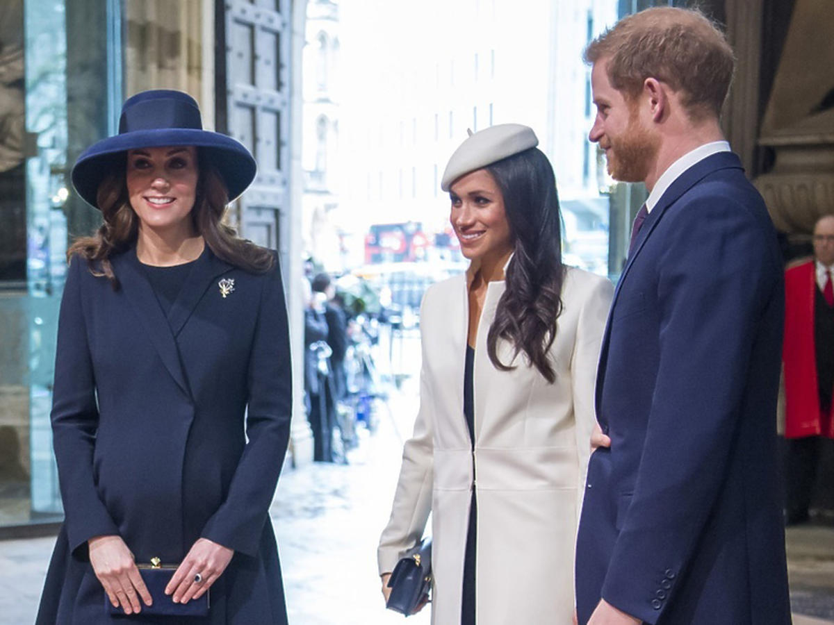 Księżna Kate i Meghan Markle w kościele