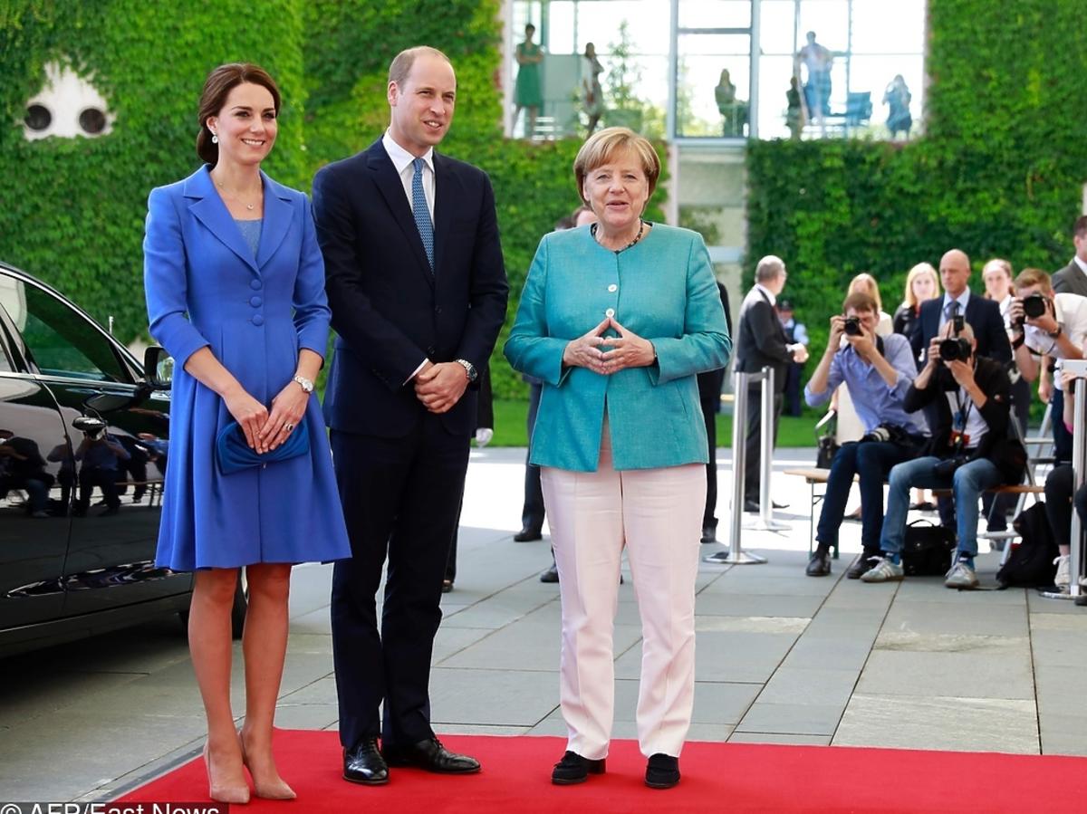 księżna Kate, książę William, Angela Merkel